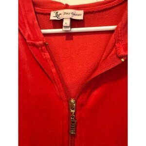 Juicy couture- red - large zip up hoodie